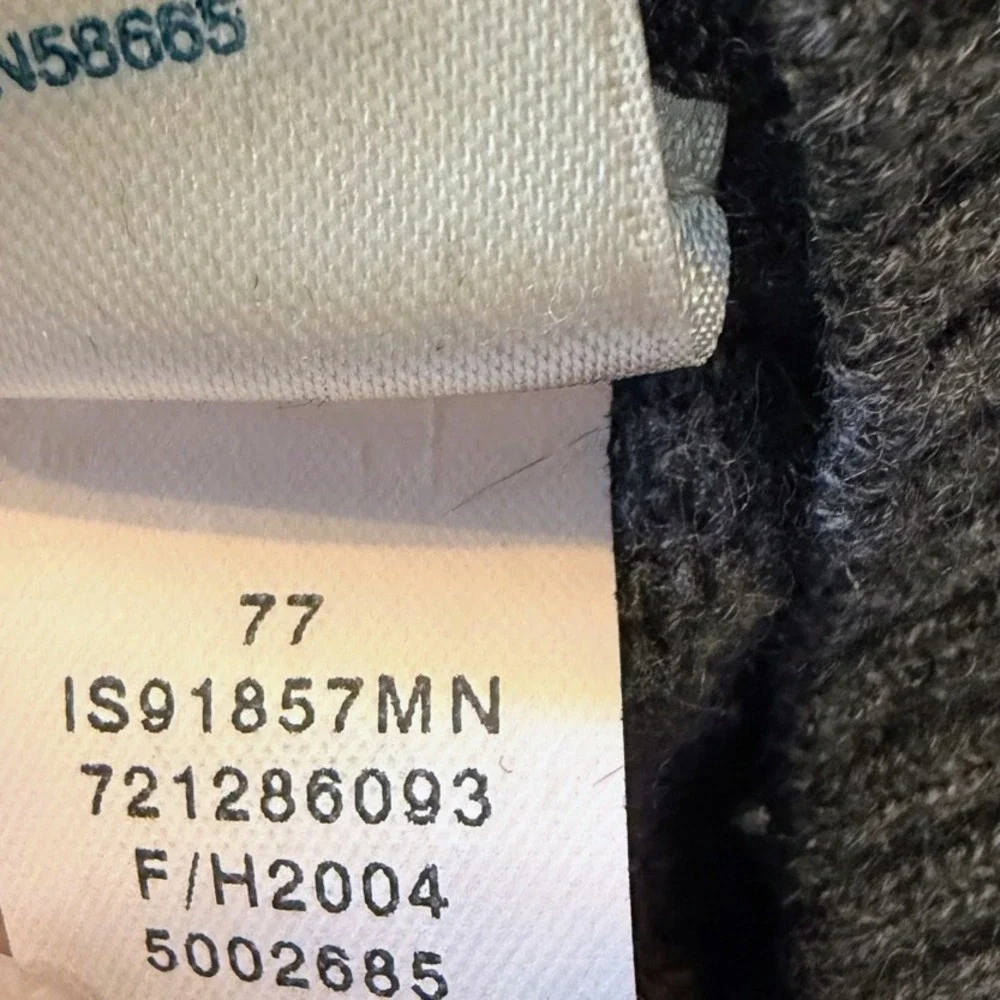 JWN John W Nordstrom 100% Cashmere Mens L Gray V-Neck Sweater Pullover Luxury